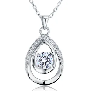 1 Carat Round Cut 925 Sterling Silver Bridesmaid Pendant Necklace Jewelry XFN8026