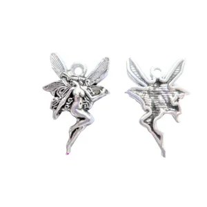 10 PCs Tibetan Silver Angle Fairy Elegant Spiritual 22mm x 15mm Charms Pendants