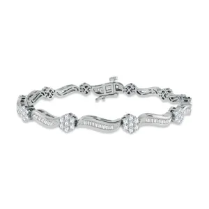 14K 1.95ct Diamond Bracelet