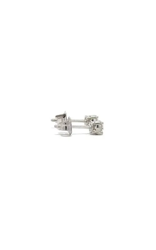 14K WHITE GOLD DIAMOND STUD EARRINGS  G14208