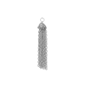 2 Pcs Tibetan Silver TASSEL LARGE LOOP CHAINS 69mm x 12mm Charms Pendants, Lead & Nickel Free Metal Charms Pendants Beads