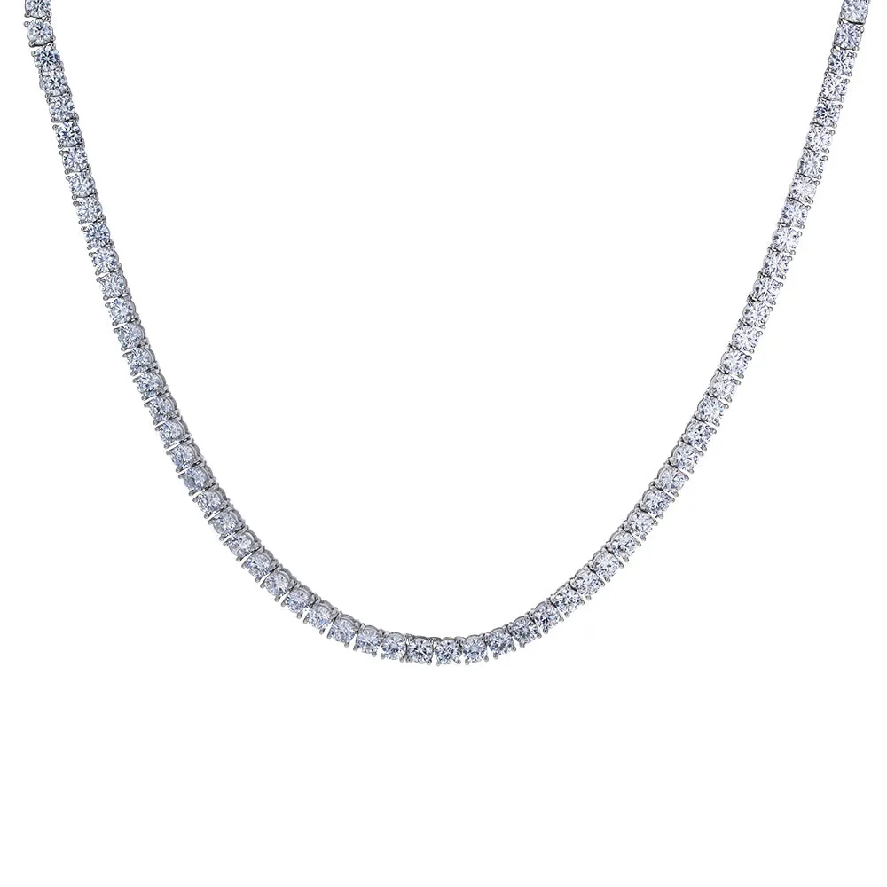 4mm Round CZ Necklace