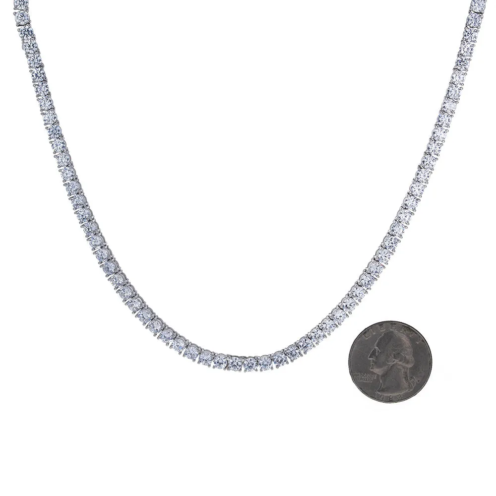 4mm Round CZ Necklace