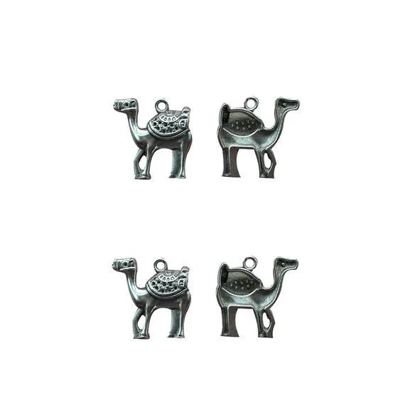 5 Pcs Tibetan Silver Camel Holiday CAMEL HOLIDAY 24X24mm Charms Pendants