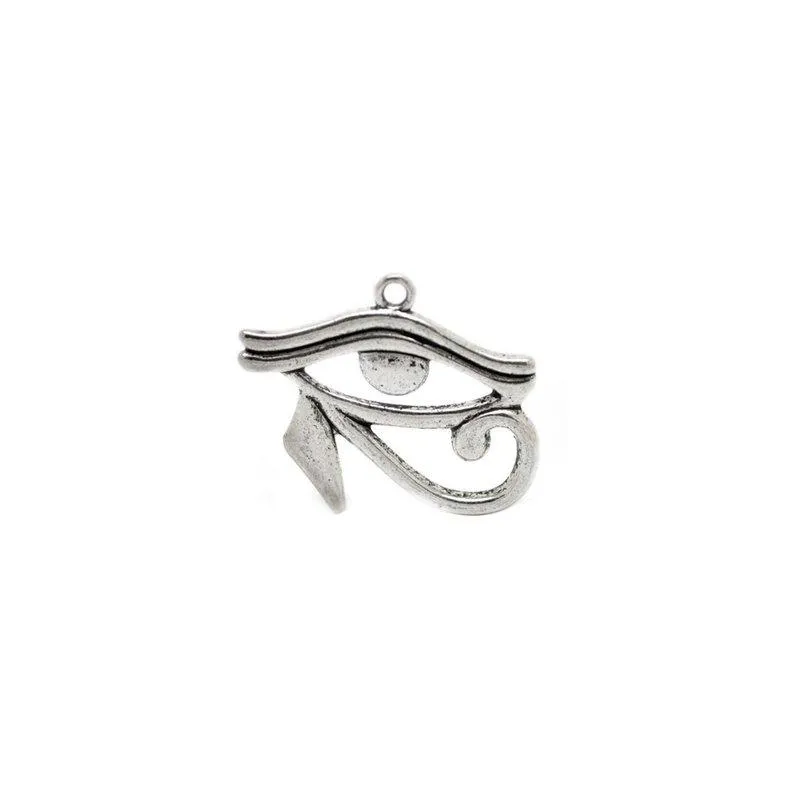 5 Pcs Tibetan Silver Eye Of Horus Egyptian 27mm x 33mm Charms Pendants