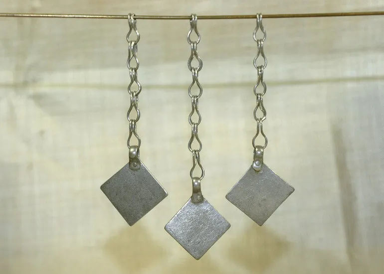 Afghan Coin Silver Drops on Chain