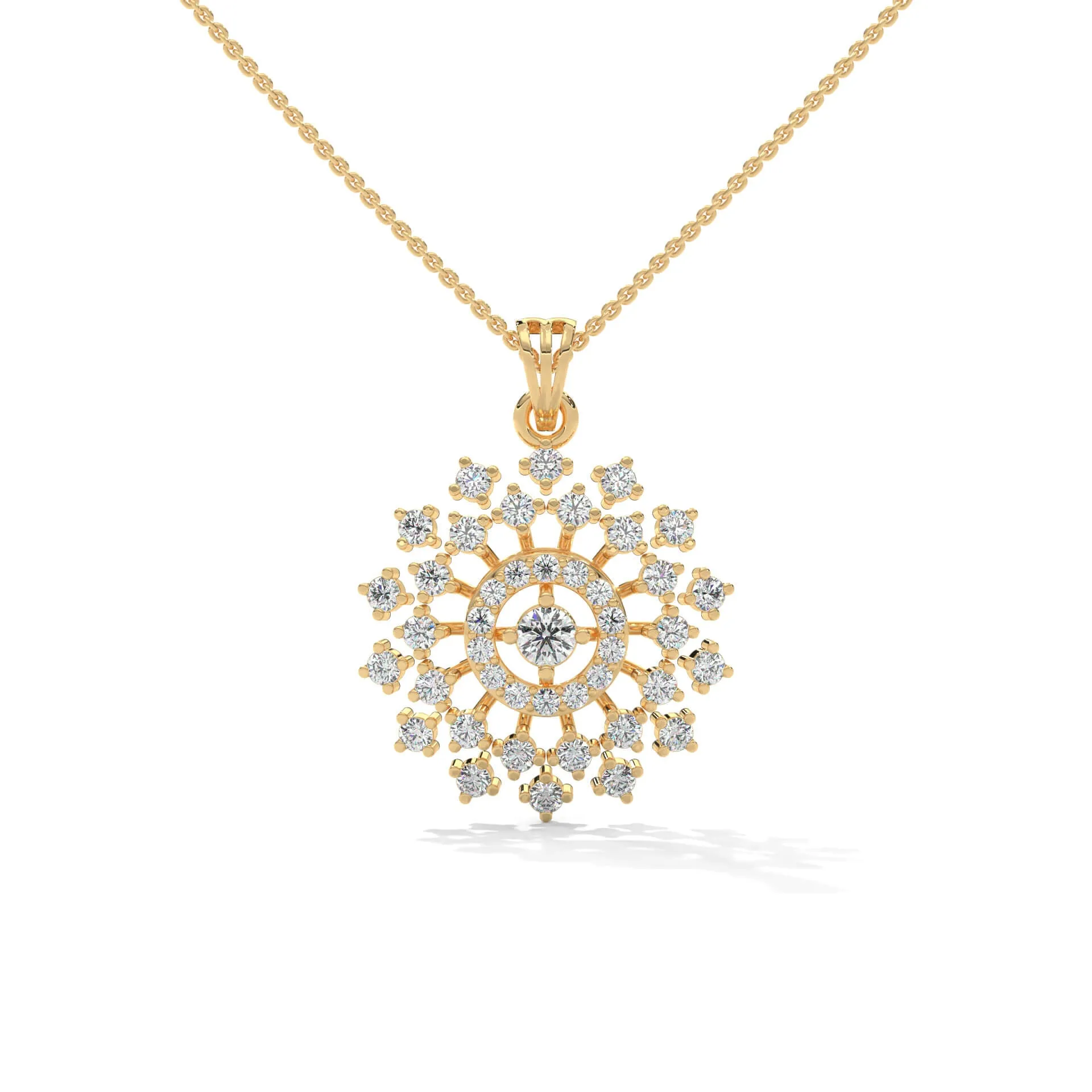 Amanda Designer Silver Pendant | 22KT Gold Vermeil