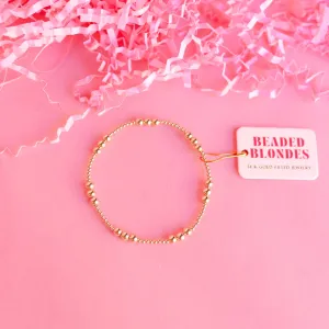 Beaded Blondes - ILY Bracelet in Gold