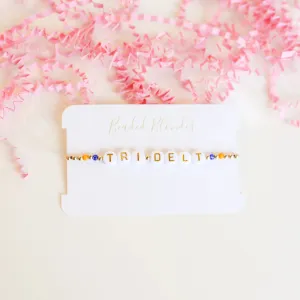 Beaded Blondes | Tri Delt Color Sorority Bracelet