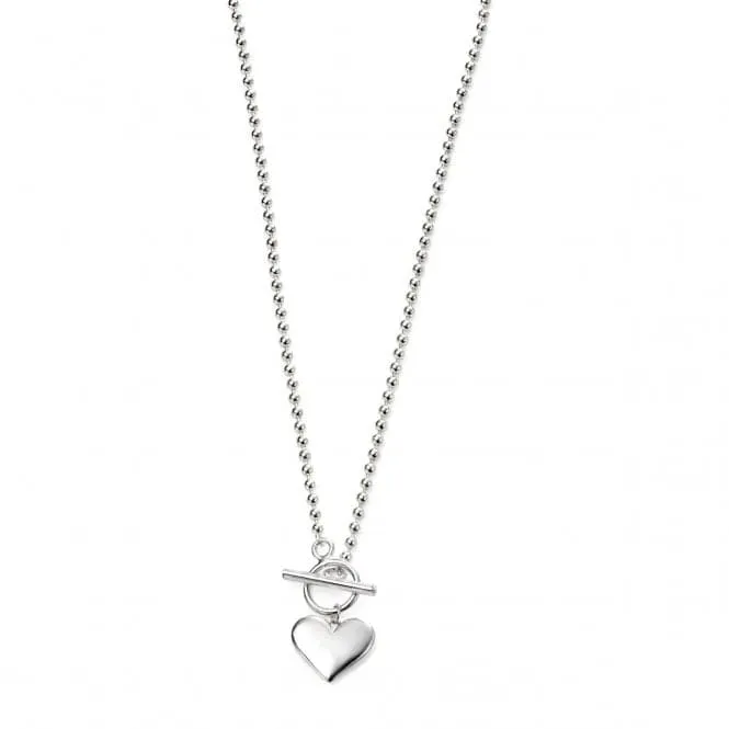 Beginnings Sterling Silver Heart Ball Chain Necklaces N4221