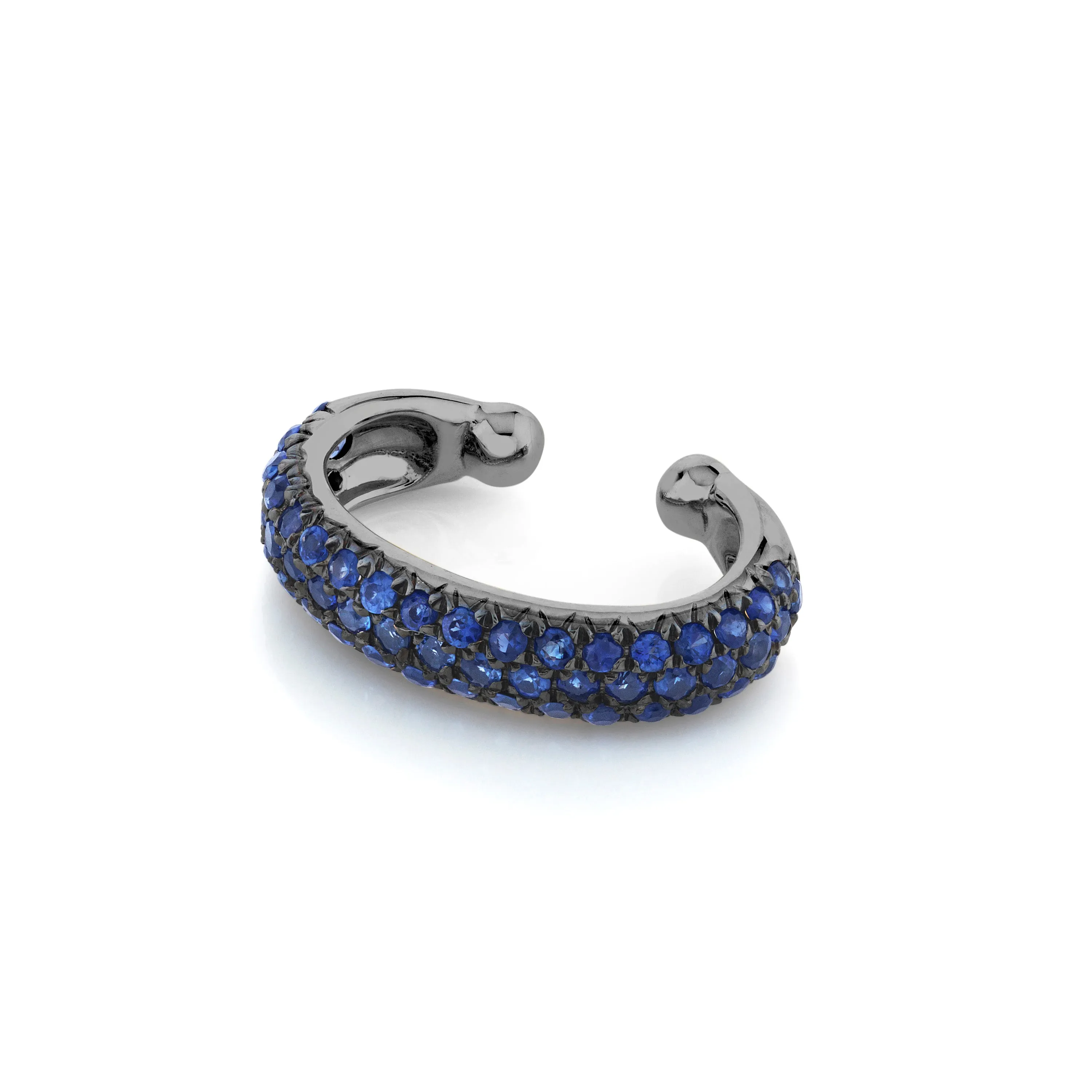 BLUE SAPPHIRE JUMBO PAVE EAR CUFF