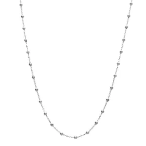 Bubble Chain Necklace, Silver