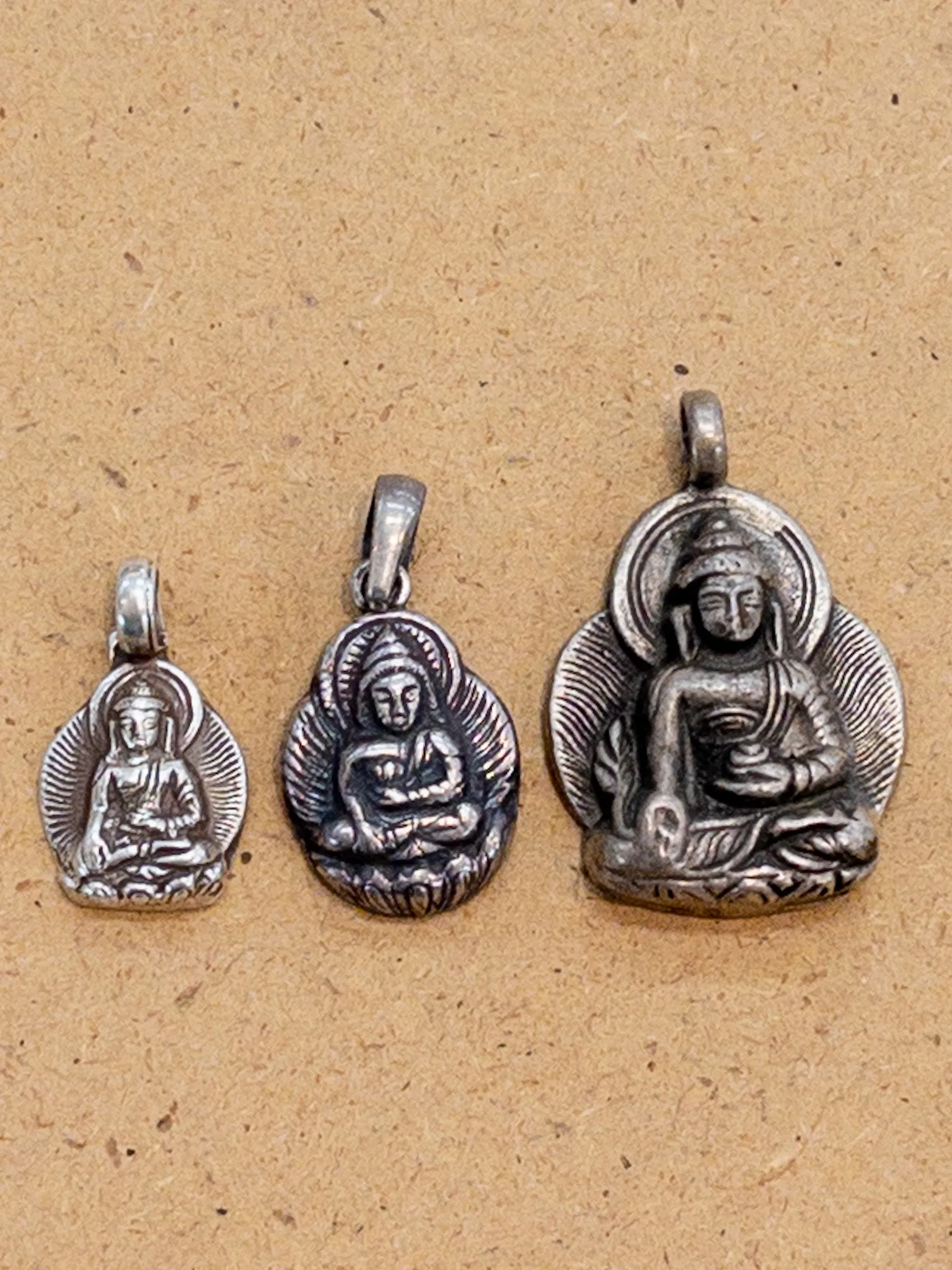 Buddha Sterling Silver Pendant