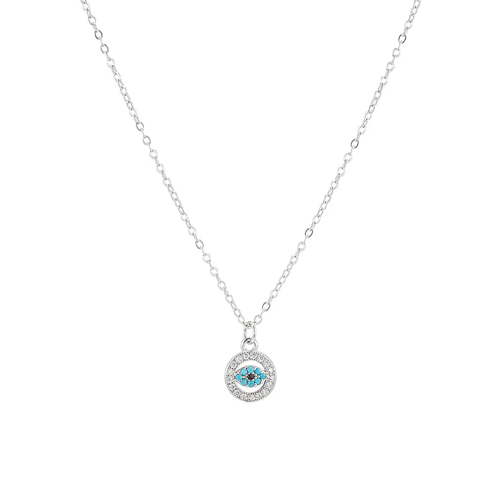 Circular Evil Eye Necklace