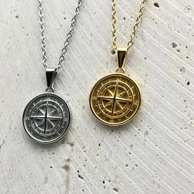 Compass Pendant (Silver)