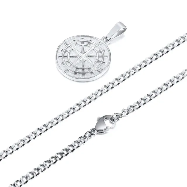 Compass Pendant (Silver)