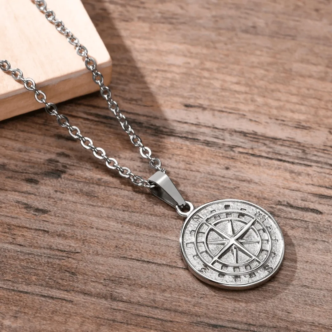 Compass Pendant (Silver)