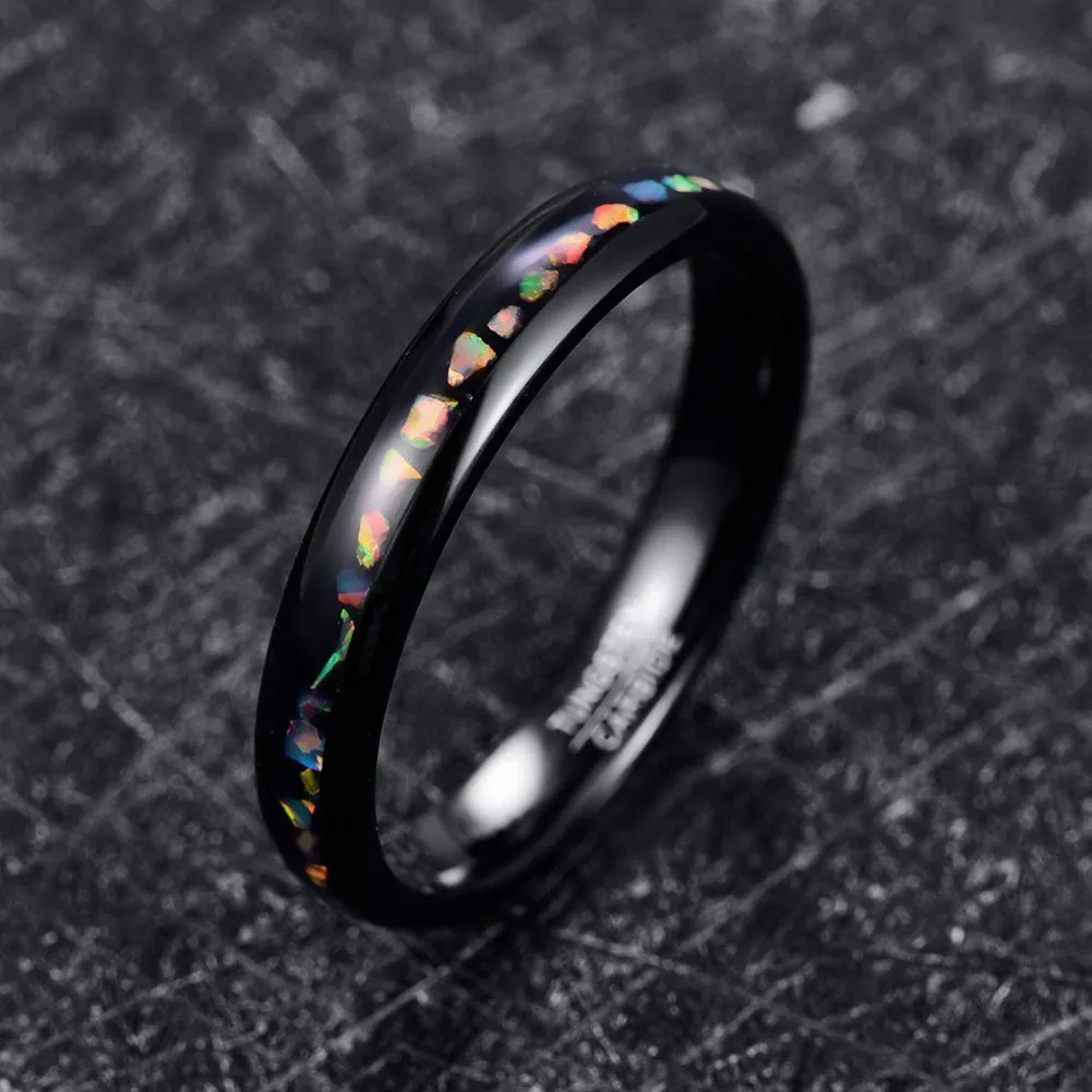 Crushed Fire Opal Ring