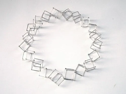 CUBE - SILVER - CU007-0012 Cube Necklaces