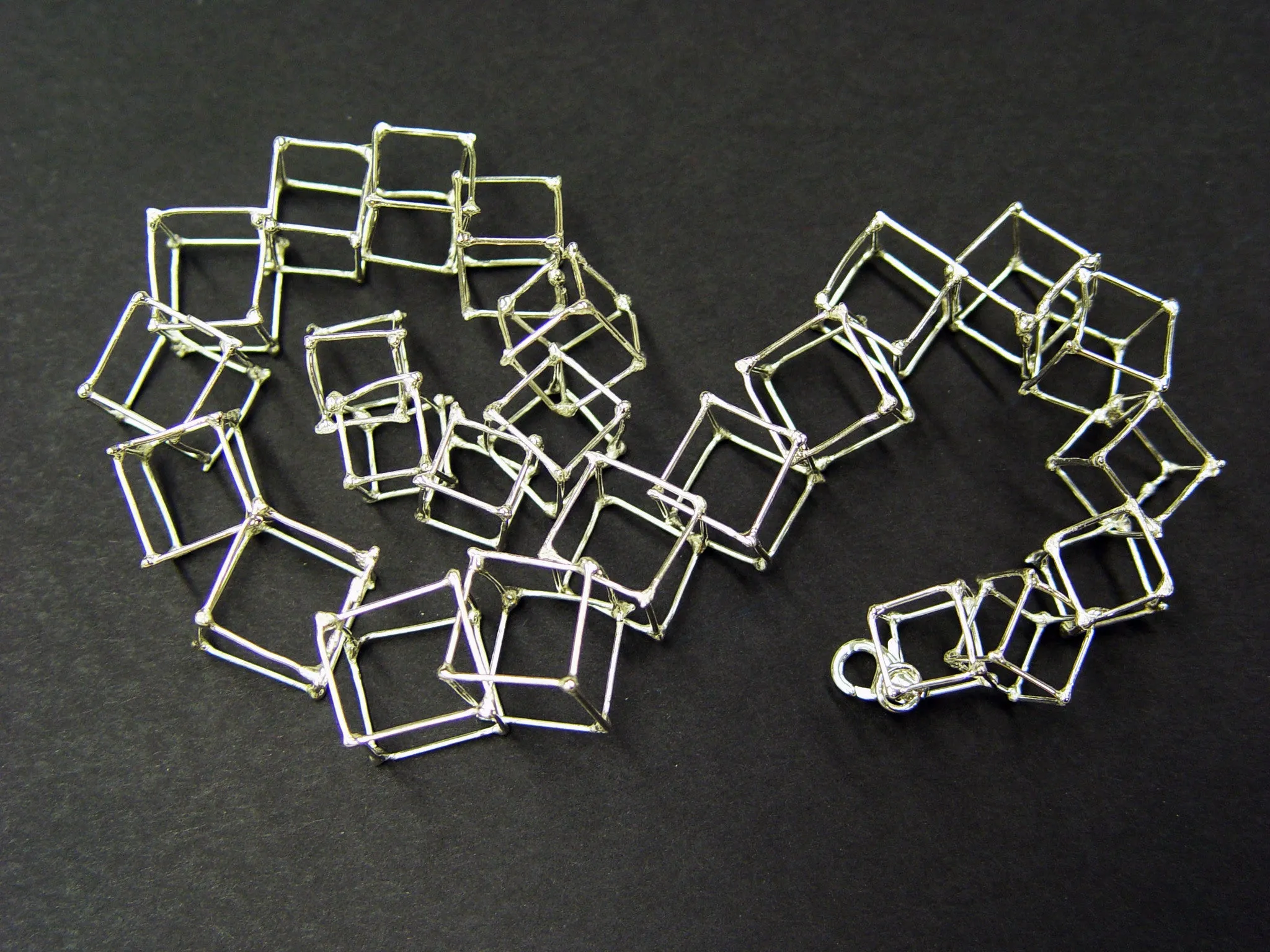 CUBE - SILVER - CU007-0012 Cube Necklaces