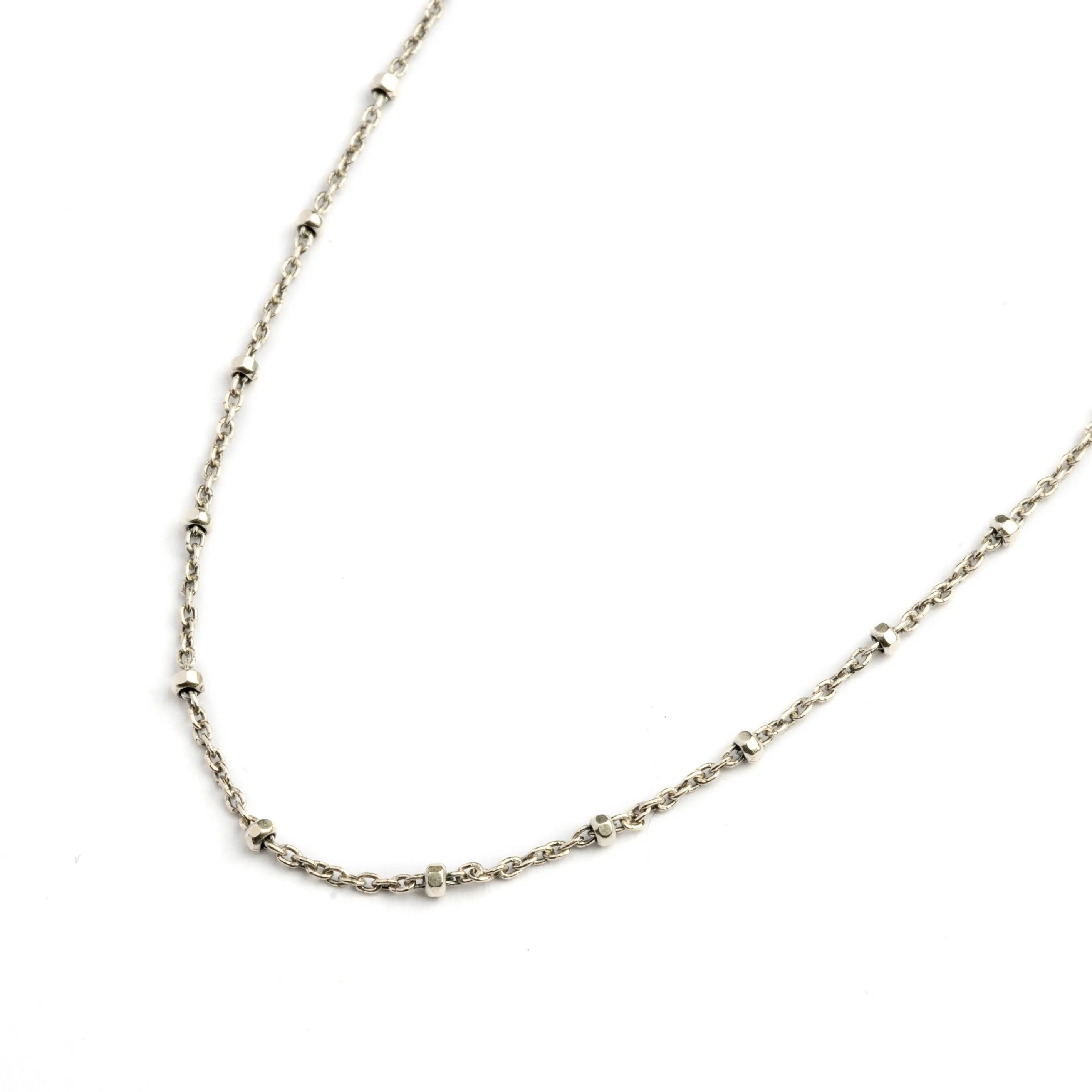 Dimond cut Silver Chain