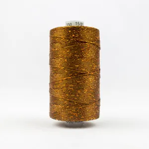 DZ330 - Dazzle 8wt Rayon and Metallic Acorn Brown Thread