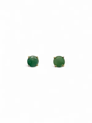 EMERALD STUD EARRINGS