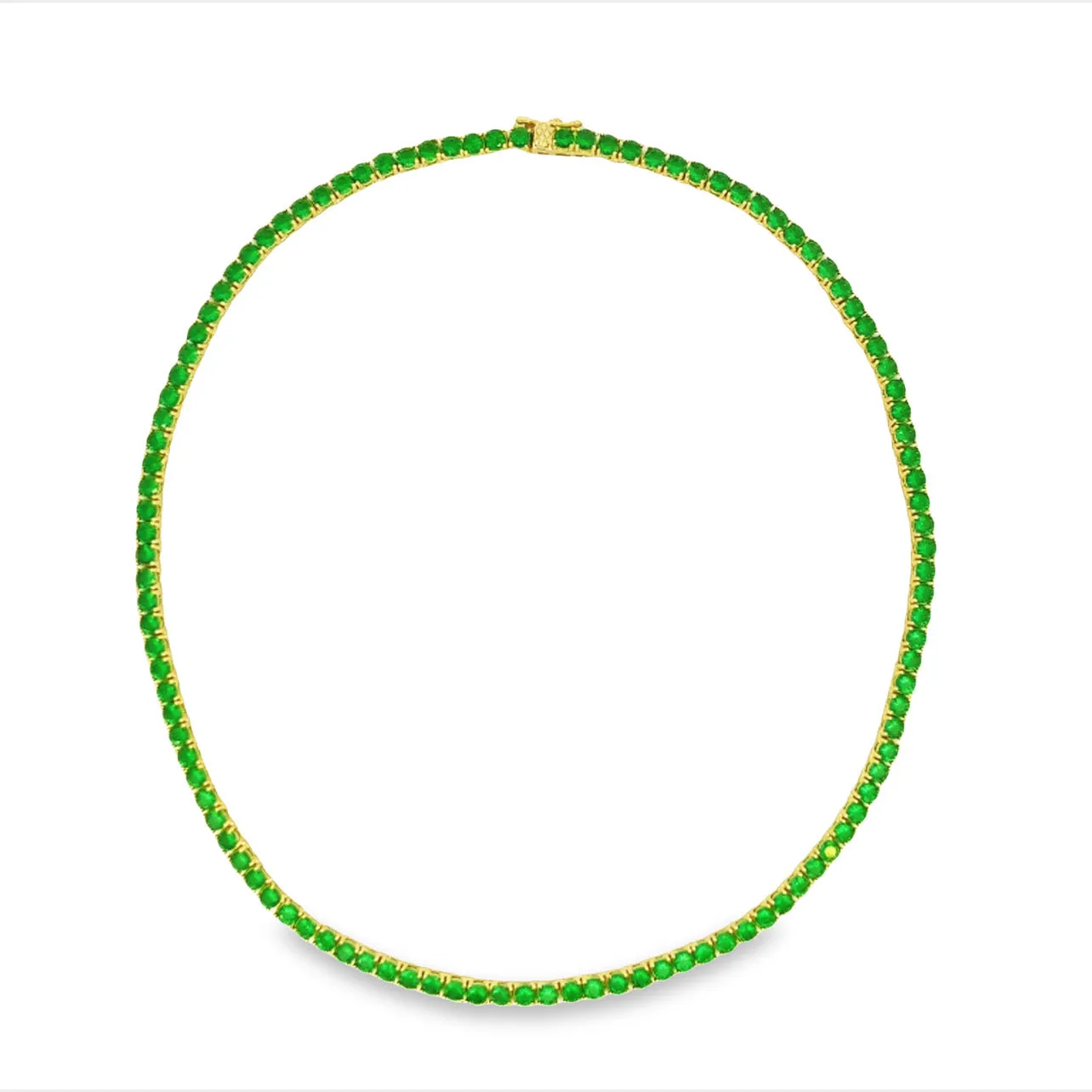 Emerald Tennis Necklace