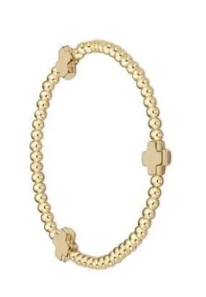 enewton Signature Cross 3mm Bracelet - Gold