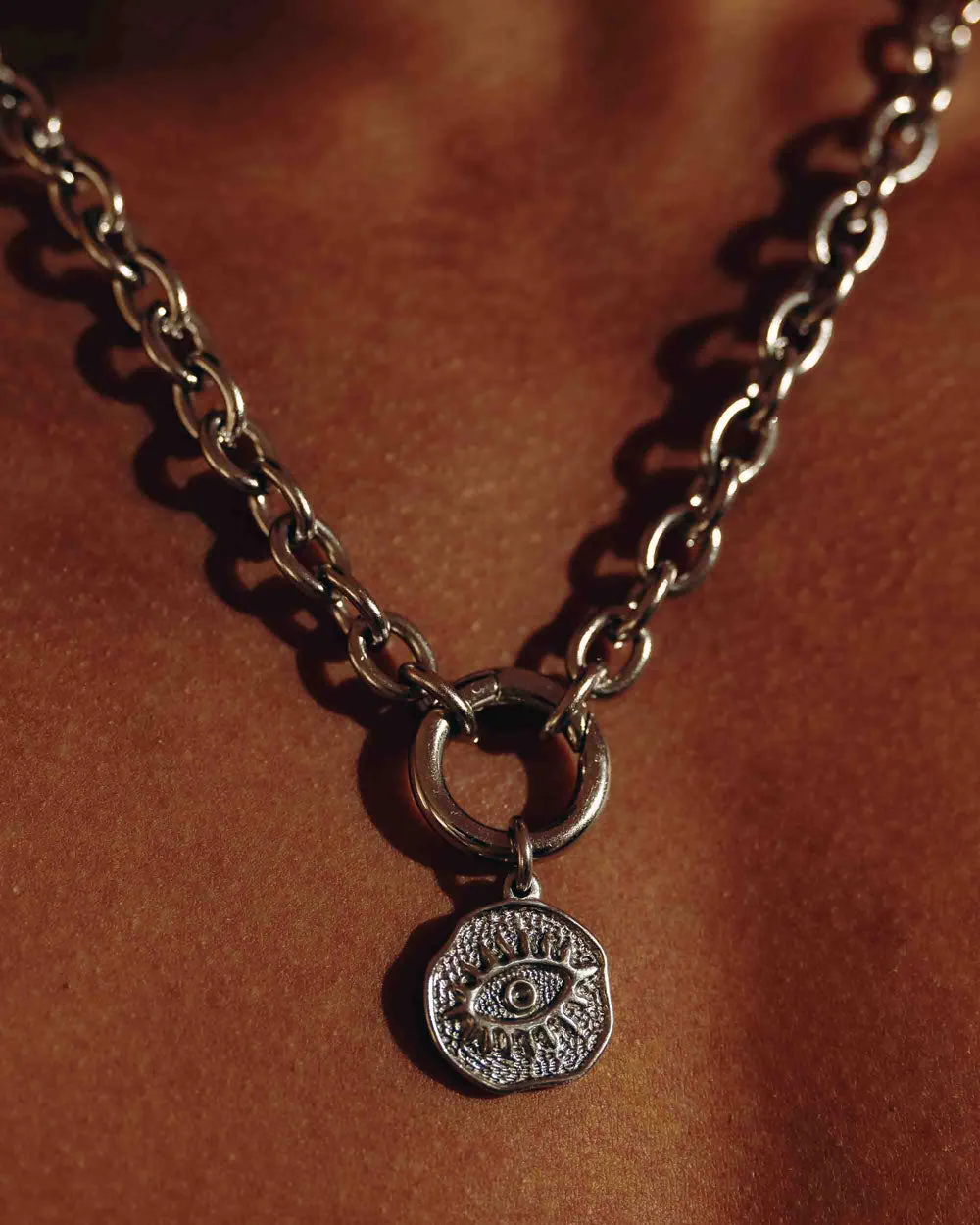 Eye of Providenve Silver Necklace