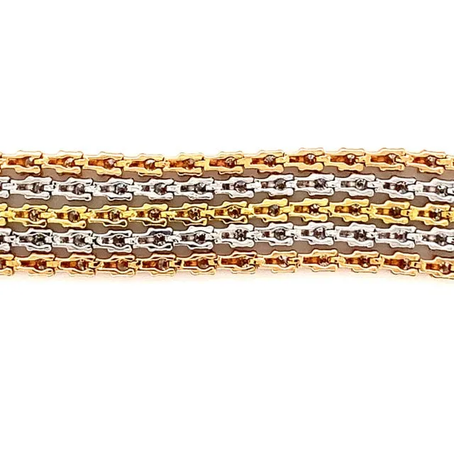 Five Row Diamond Tennis Bracelet