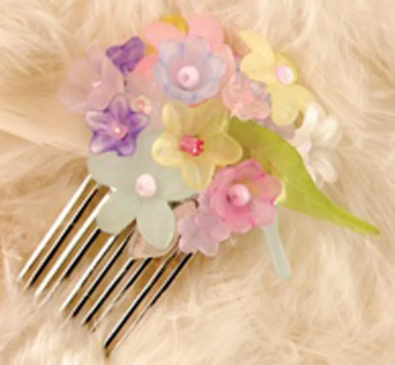 Garden Posy Hair Comb Kit