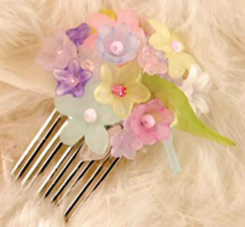 Garden Posy Hair Comb Kit