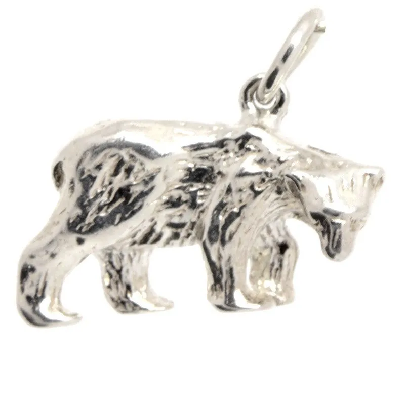 Gold Polar Bear Charm