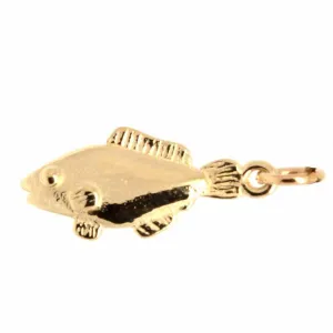 Gold Small Fish Charm