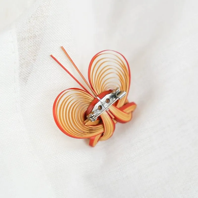 Handcrafted Bamboo Brooch Collection-Elegant Design