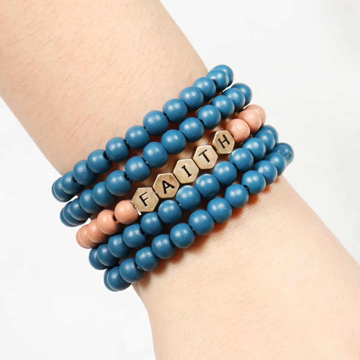 Hdb3021 - "Faith" Multiline Bracelet