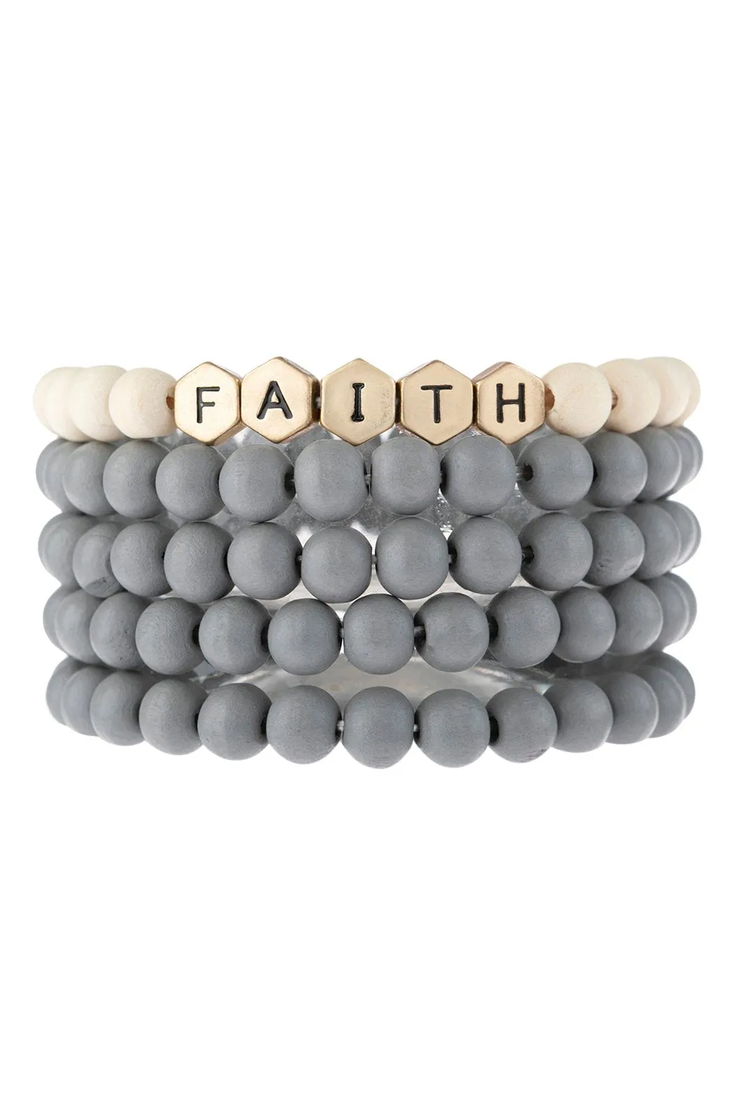 Hdb3021 - "Faith" Multiline Bracelet