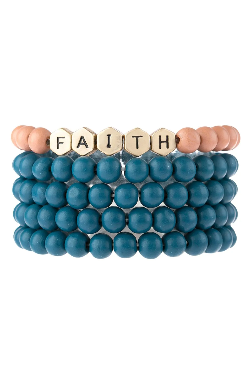 Hdb3021 - "Faith" Multiline Bracelet