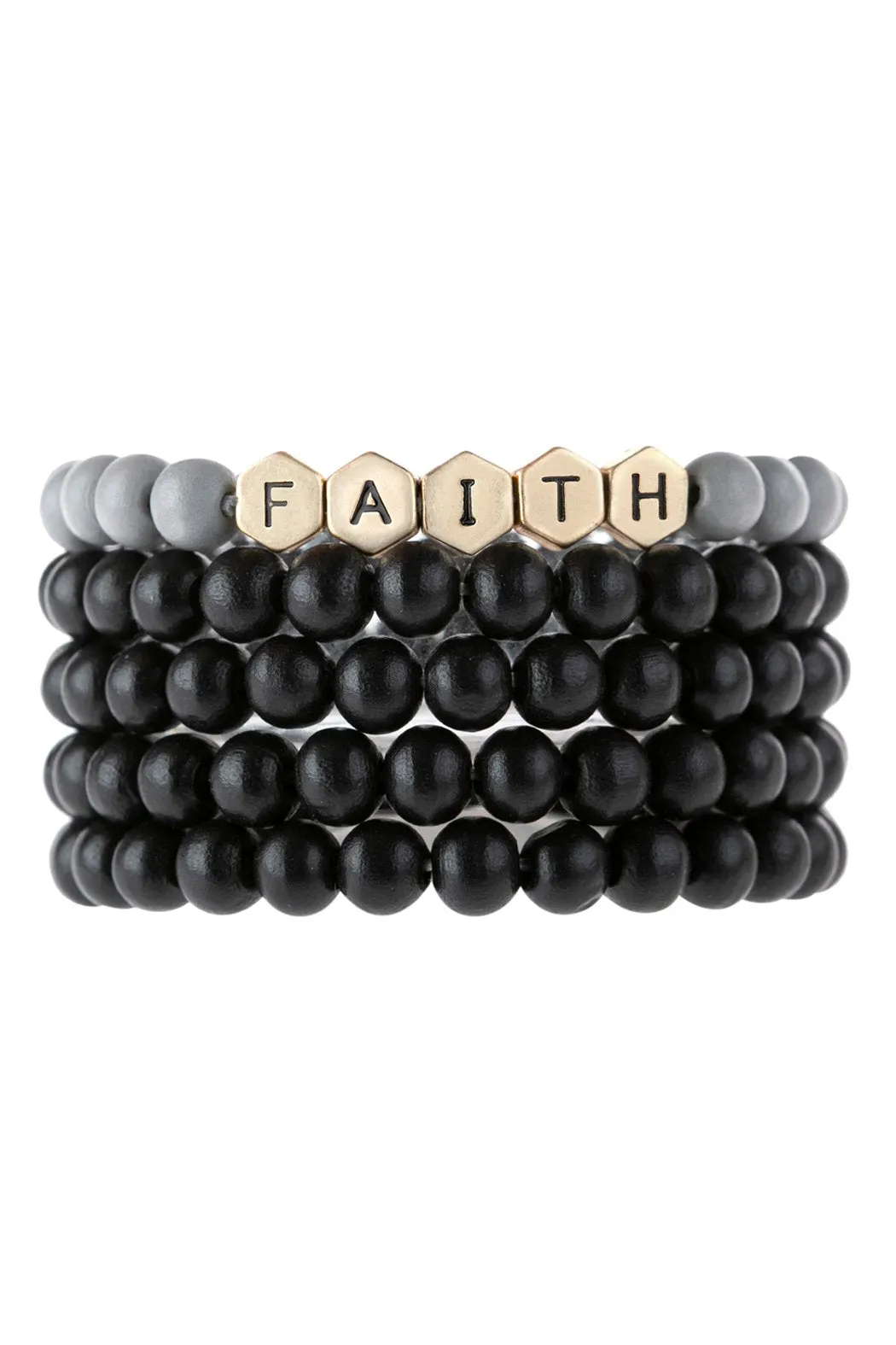 Hdb3021 - "Faith" Multiline Bracelet