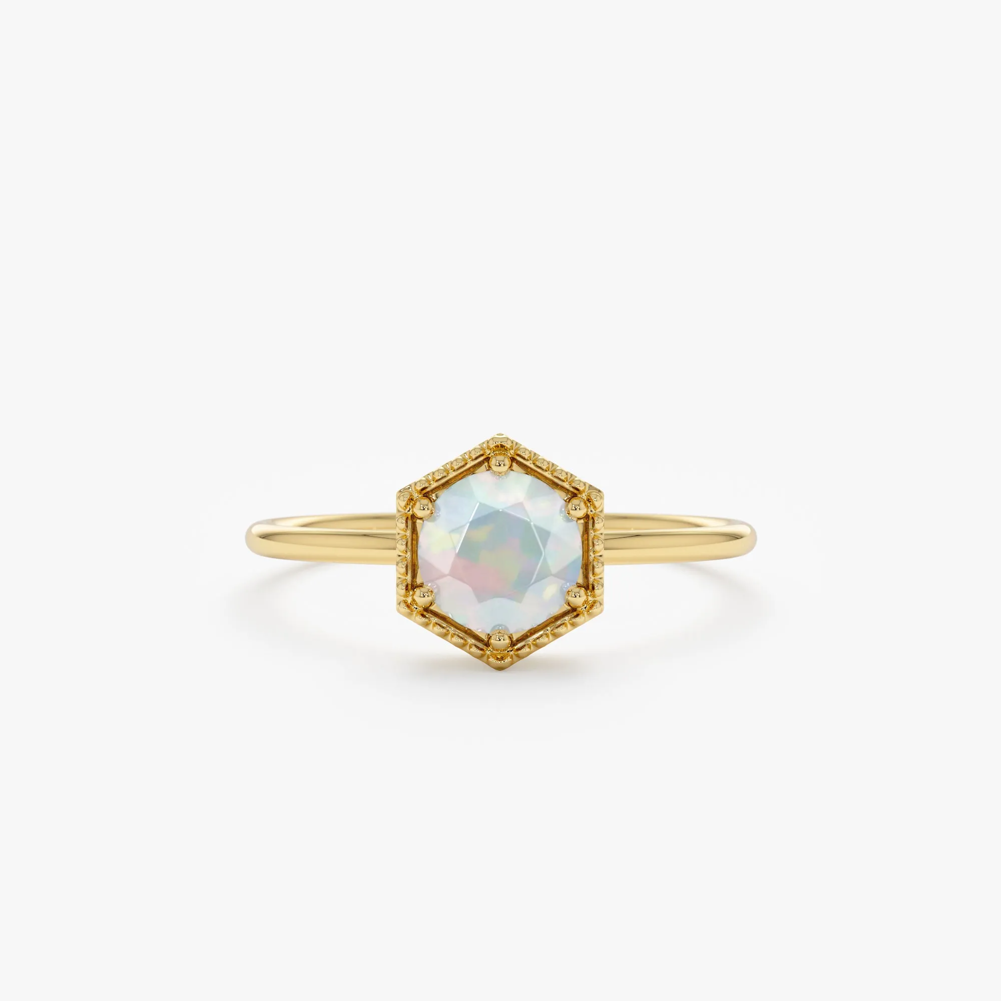 Hexagon Opal Ring, Anaya