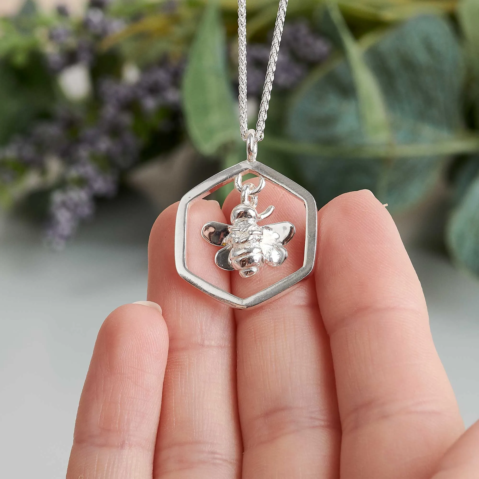 Honey-Bee Silver Necklace