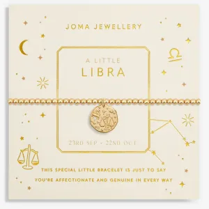 Joma Jewellery Gold Star Sign A Little 'Libra' Bracelet