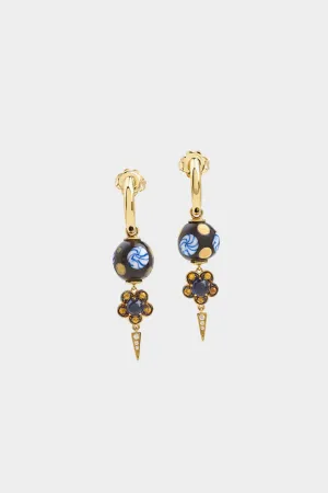 Just Power Earring, Blue