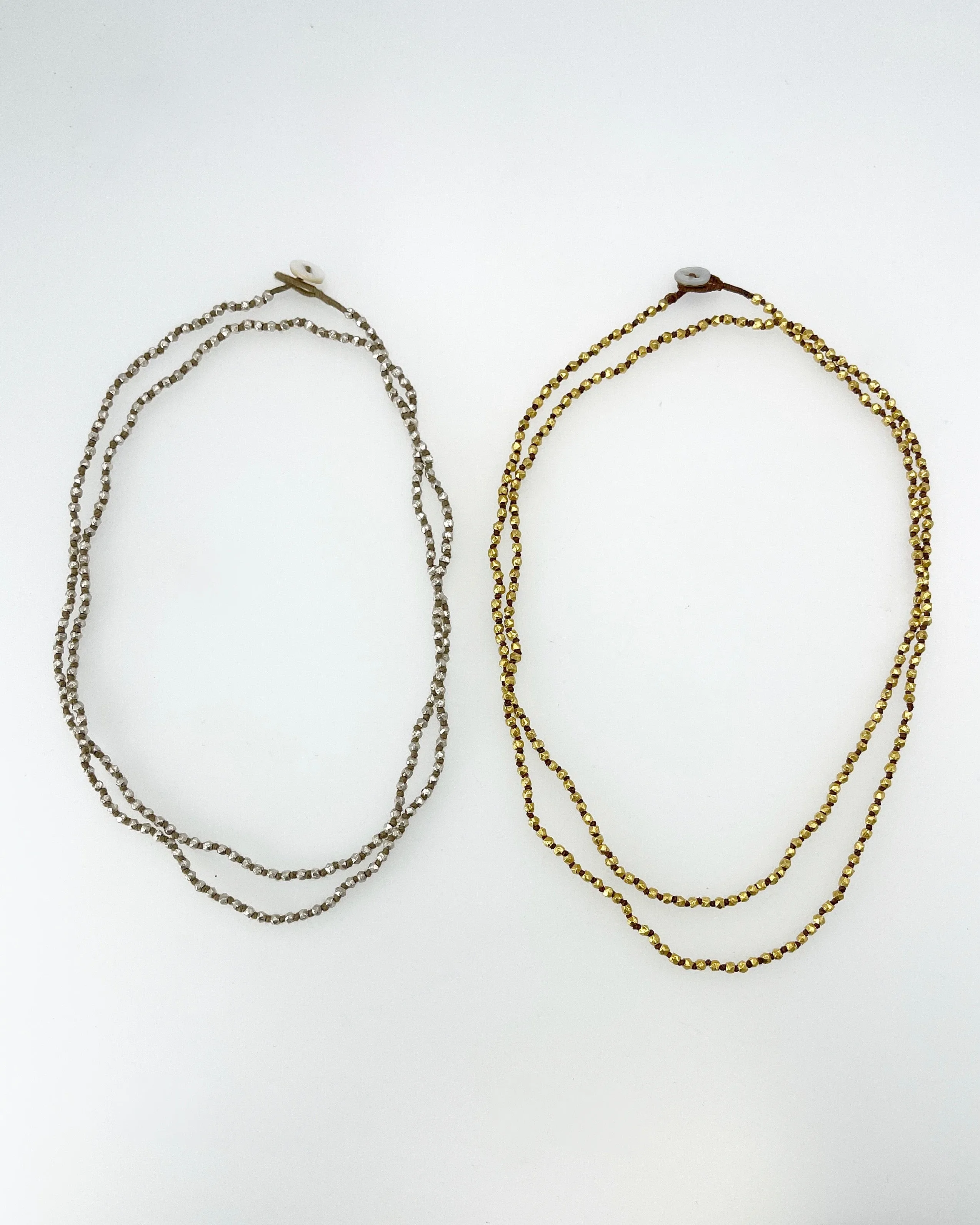 Lena Skadegard Long Knotted Bead Necklaces