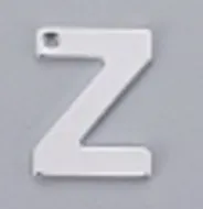 Letters A-Z Silver Charms