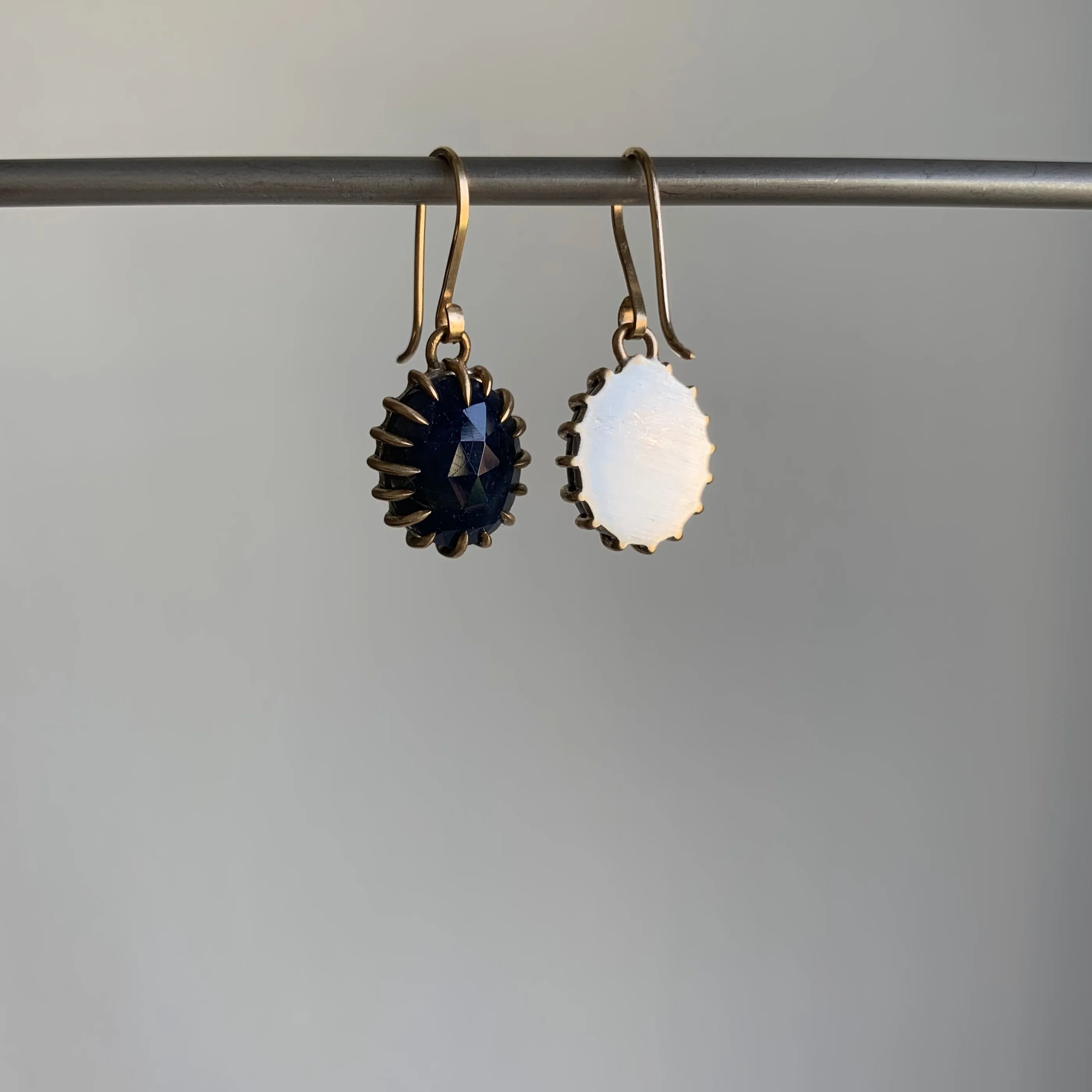 Midnight Sapphire Vanity Earrings