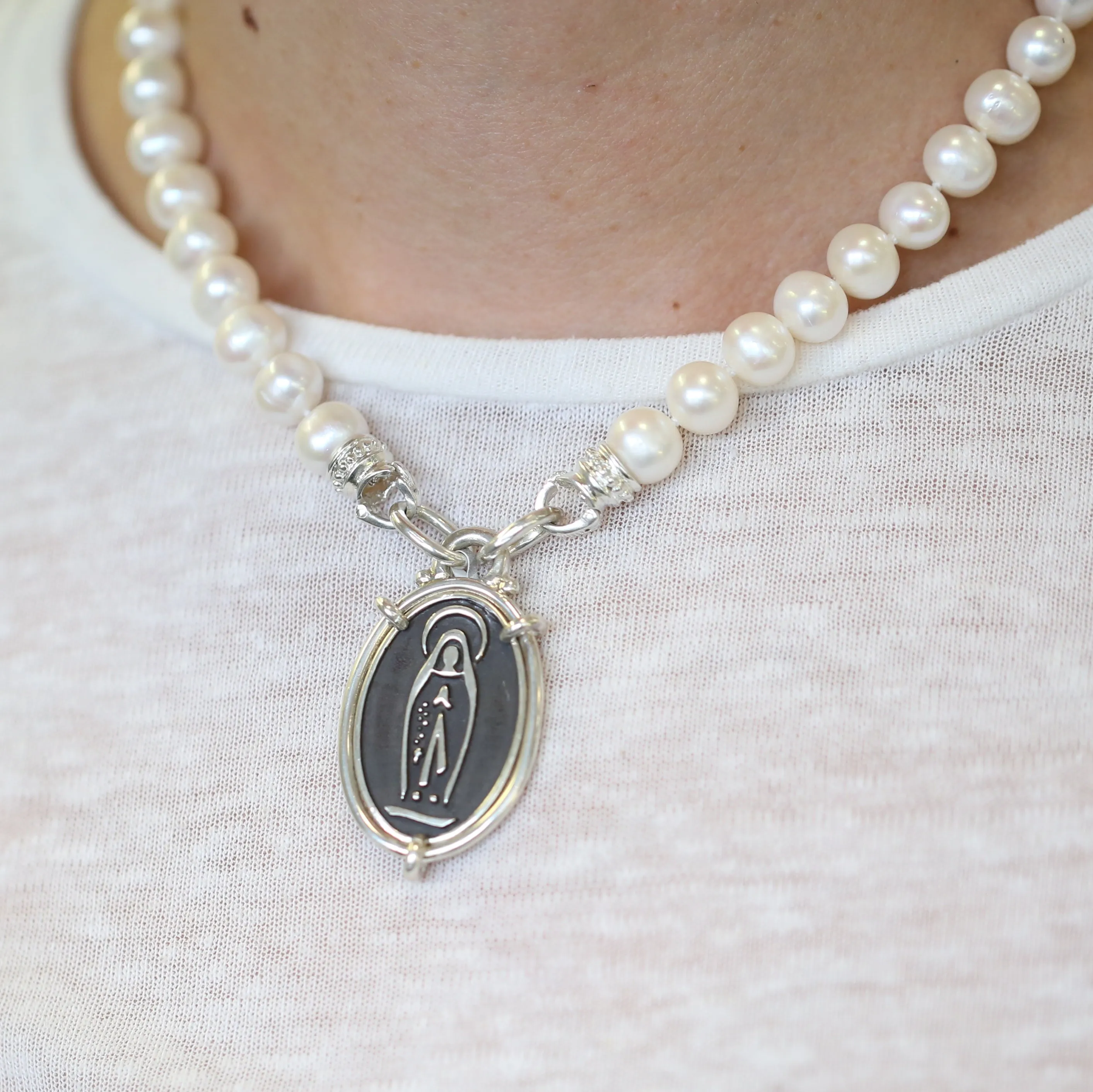 Our Lady of Lourdes Medal Pendant