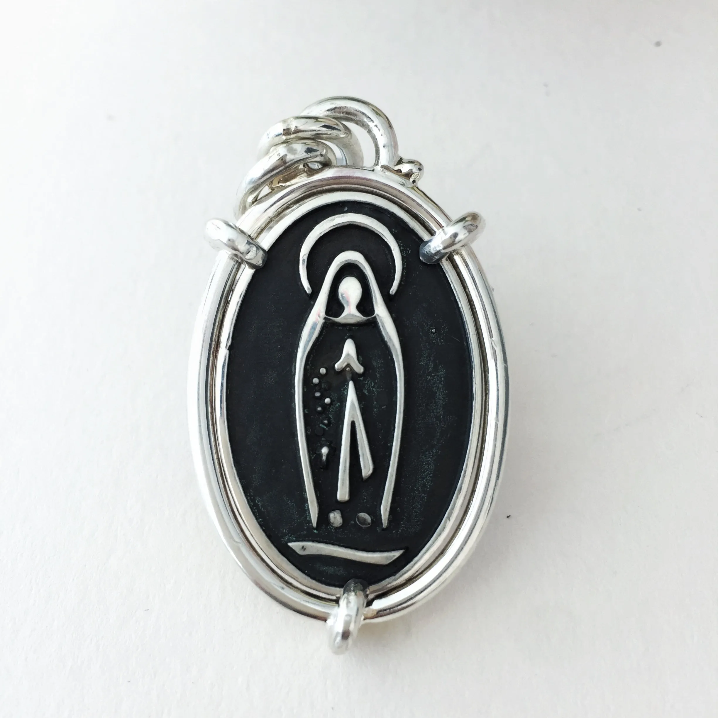 Our Lady of Lourdes Medal Pendant