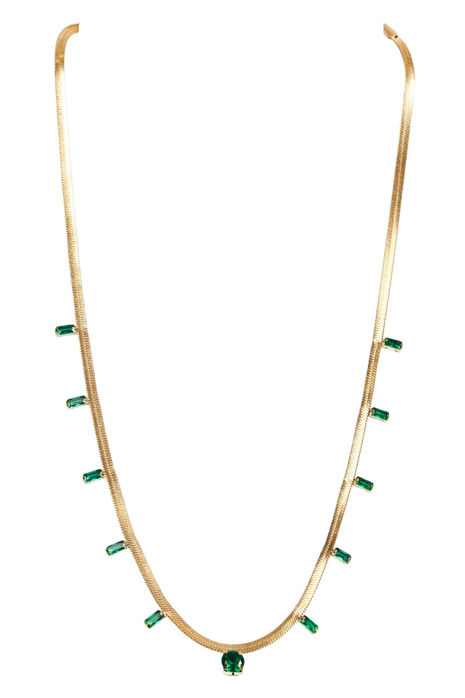 Palmier Necklace - Emerald